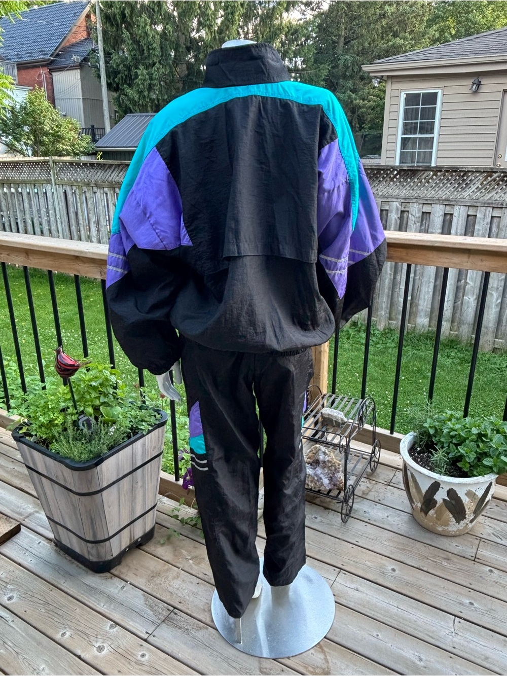 🌟 Vintage 90s ASICS Windbreaker Track Suit – New With Tag – Size Large 🌟 - Picture 5 of 15